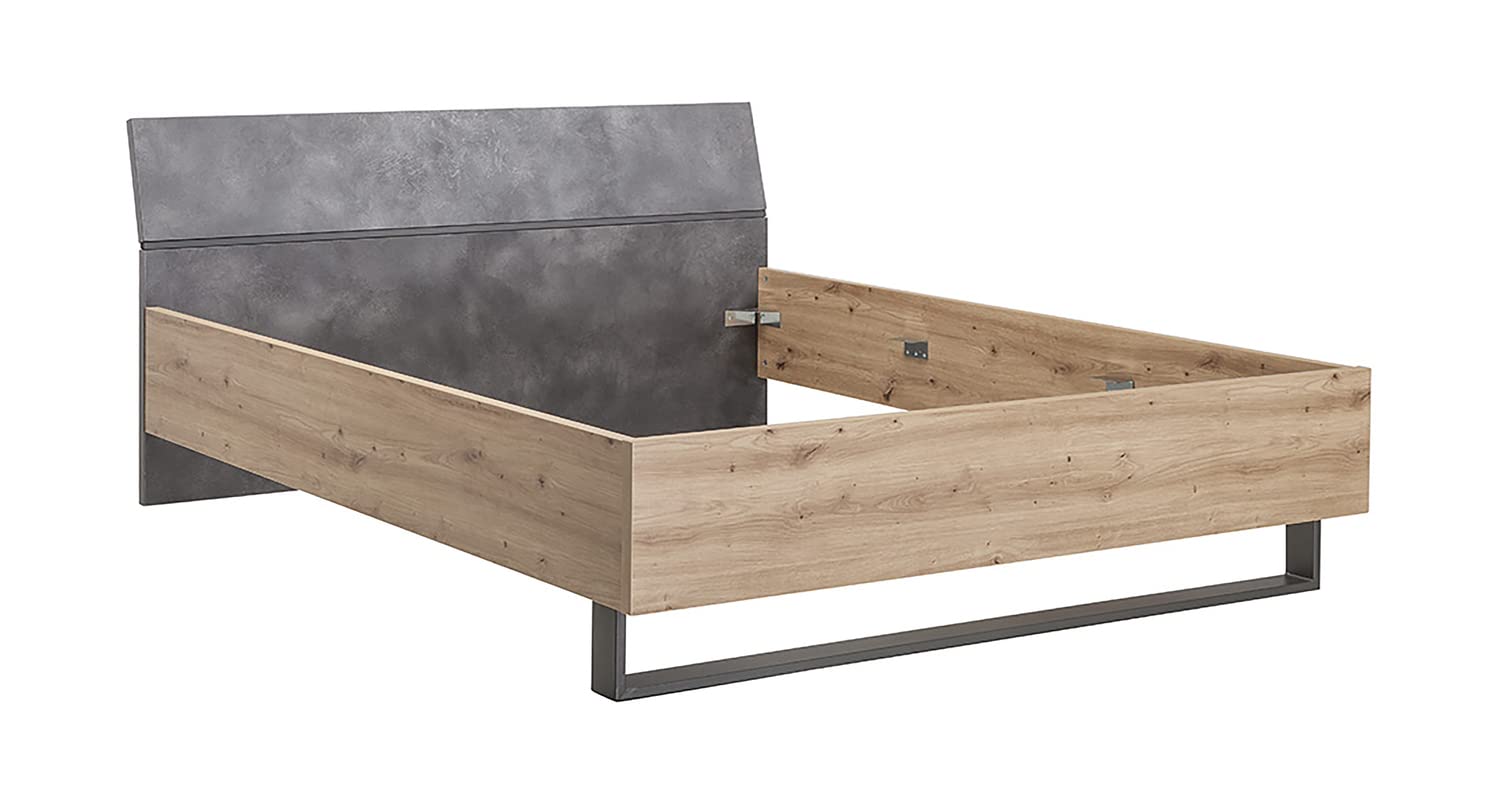 Composad Lafabrica King Size letto matrimoniale rovere miele grigio
