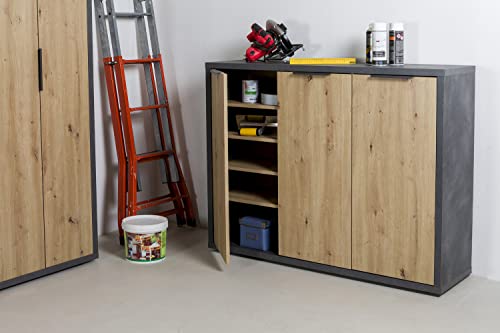 Composad Segno Scarpiera 3 Ante Rovere Mielato Grigio Tadao