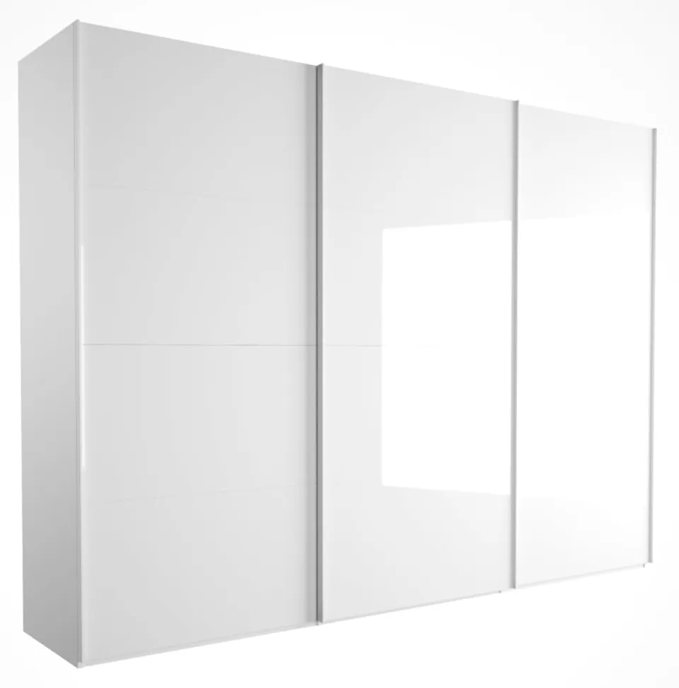 Composad Systema Armadio 3 Ante Scorrevoli Bianco Laccato 304 cm