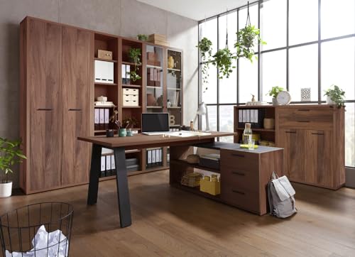 Composad DaVinci Brera ufficio completo 8 mobili noce