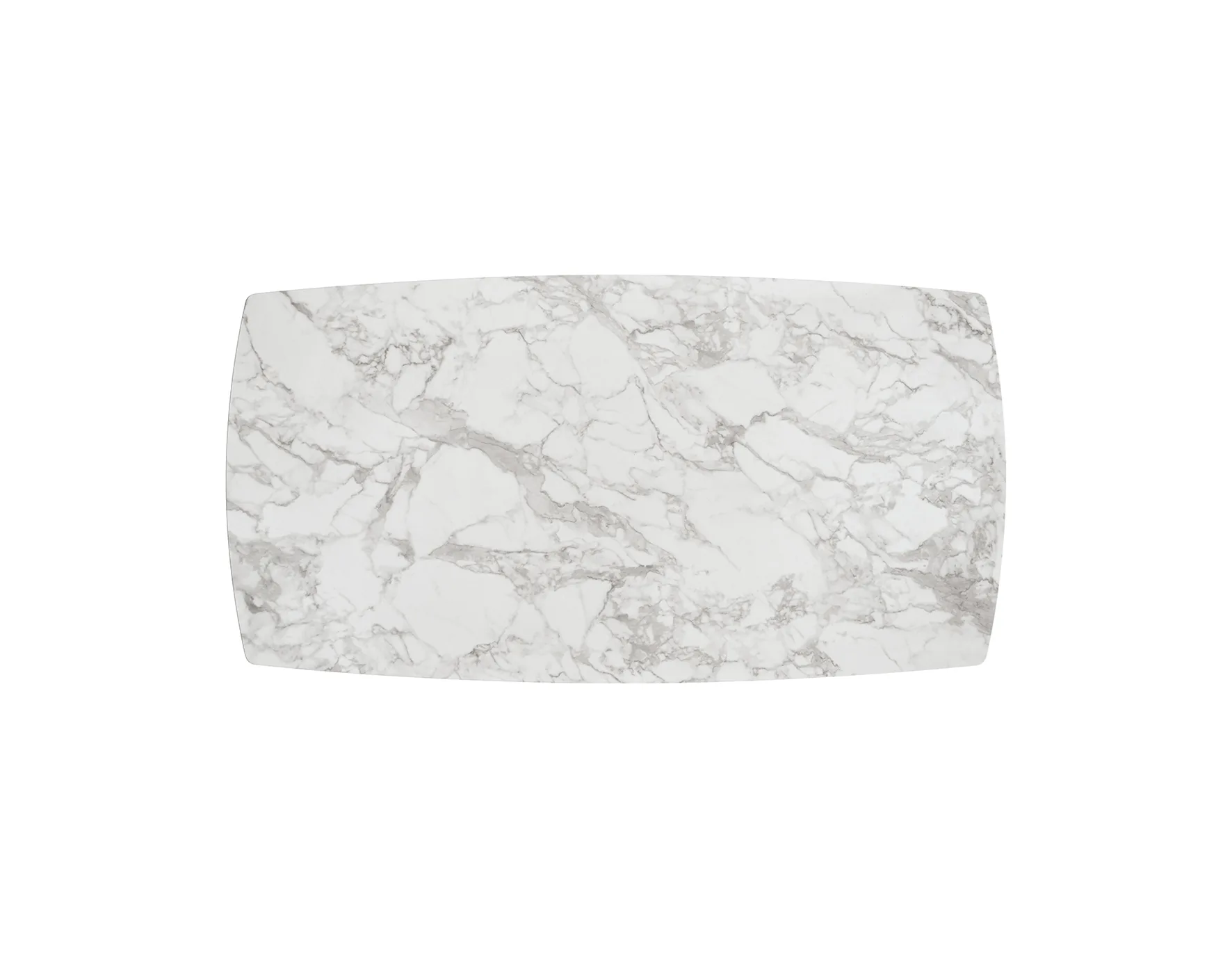 Epocantica Tavolo Ovale allungabile ceramica bianco statuario bronzo
