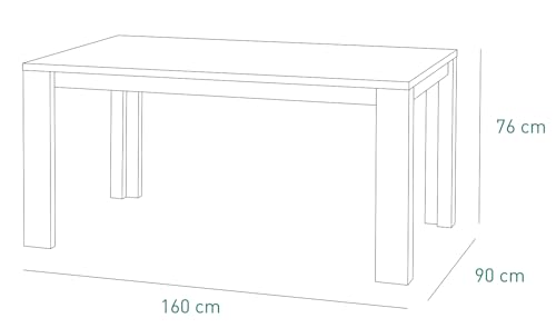 Composad Vittoria tavolo 160 cm rovere 6 posti