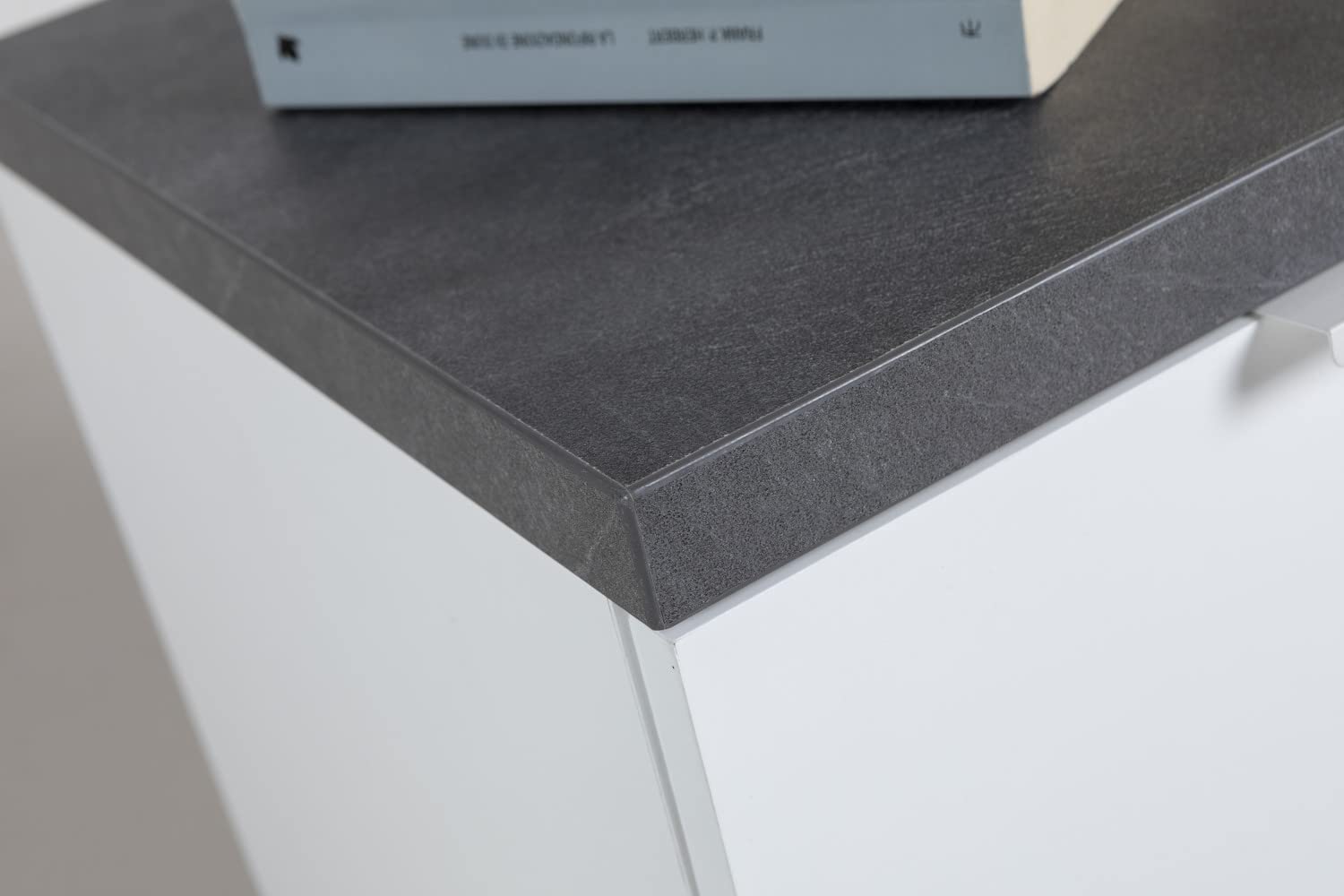 Composad Mundi Bedroom comodino 2 cassetti grigio bianco
