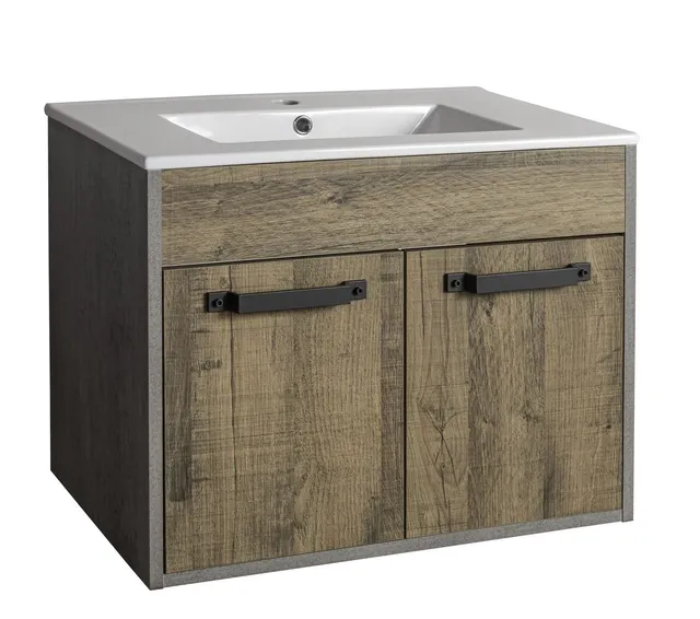 Composad LaFabrica Mobile Sottolavabo 70 Rovere Cemento