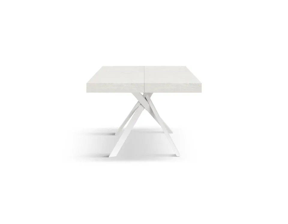 EPOCANTICA Eva Tavolo Allungabile Bianco 95-145 cm Metallo