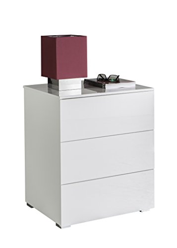 Composad Privilegio Comodino 3 Cassetti Bianco