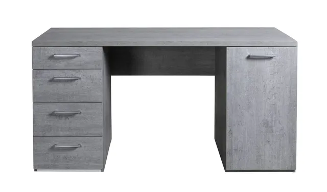Composad Moneta scrivania 145 grigio cemento 4 cassetti