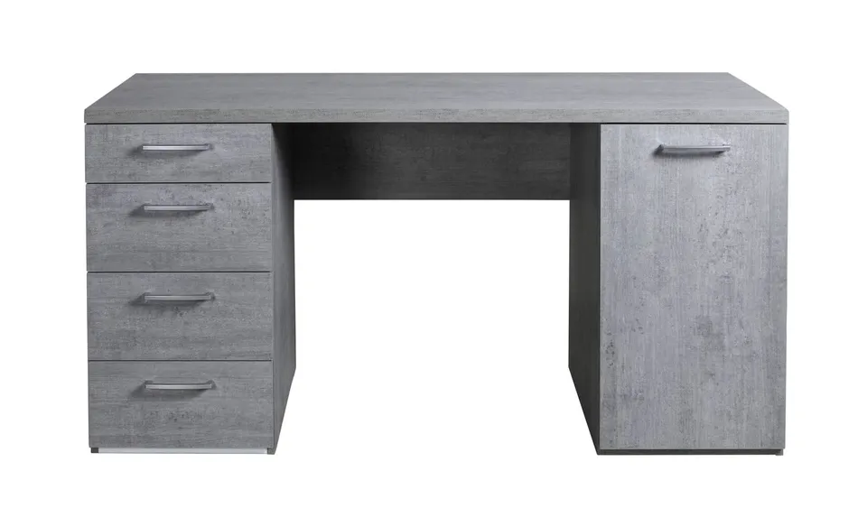Composad Moneta scrivania 145 grigio cemento 4 cassetti