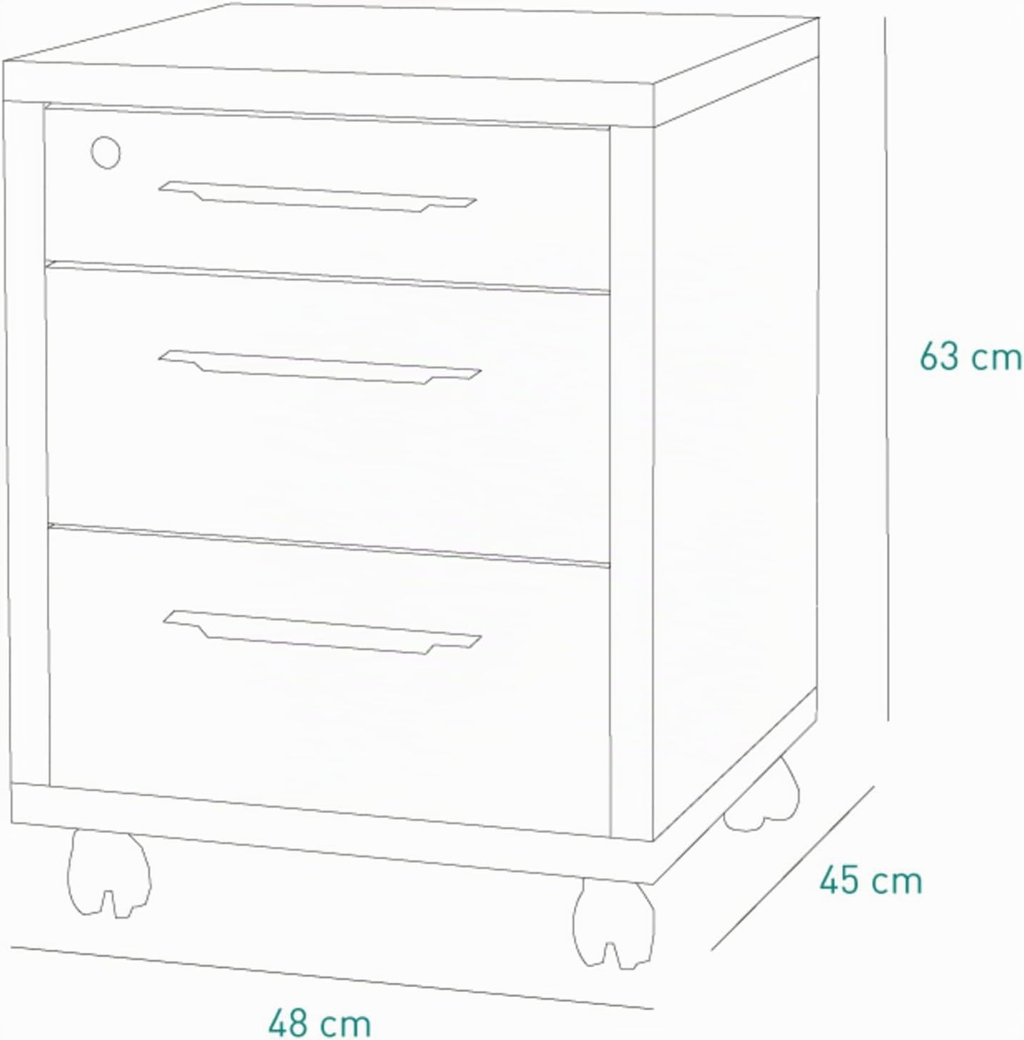 COMPOSAD Disegno Ufficio Completo K04 Bianco 180x169 Legno