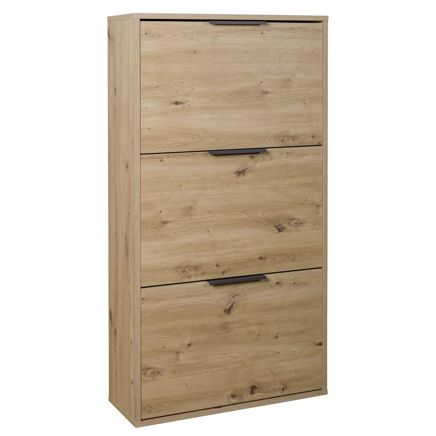 COMPOSAD Espresso scarpiera 5 ribalte bianco laccato slim