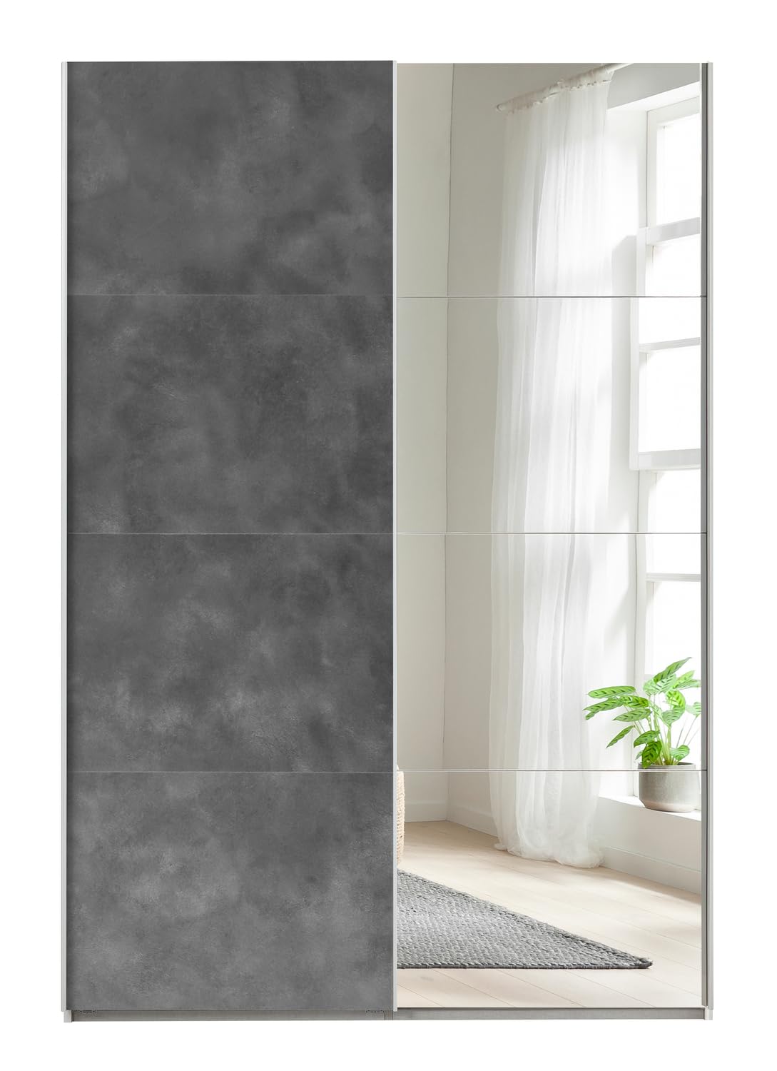 Composad Systema 150x223x67 armadio 2 ante scorrevoli grigio bianco