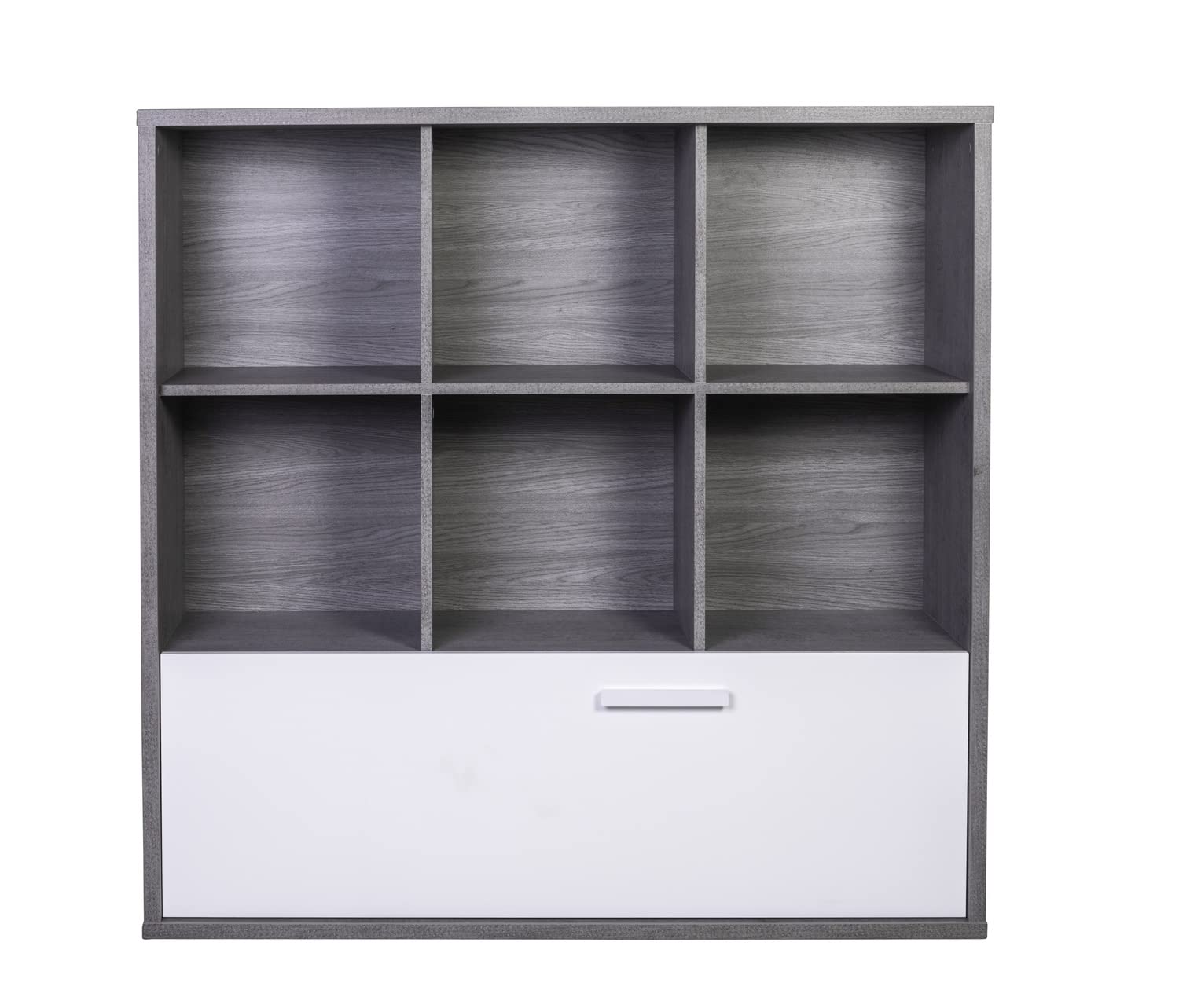 Composad Mipiace libreria 6 vani cassettone cemento bianco