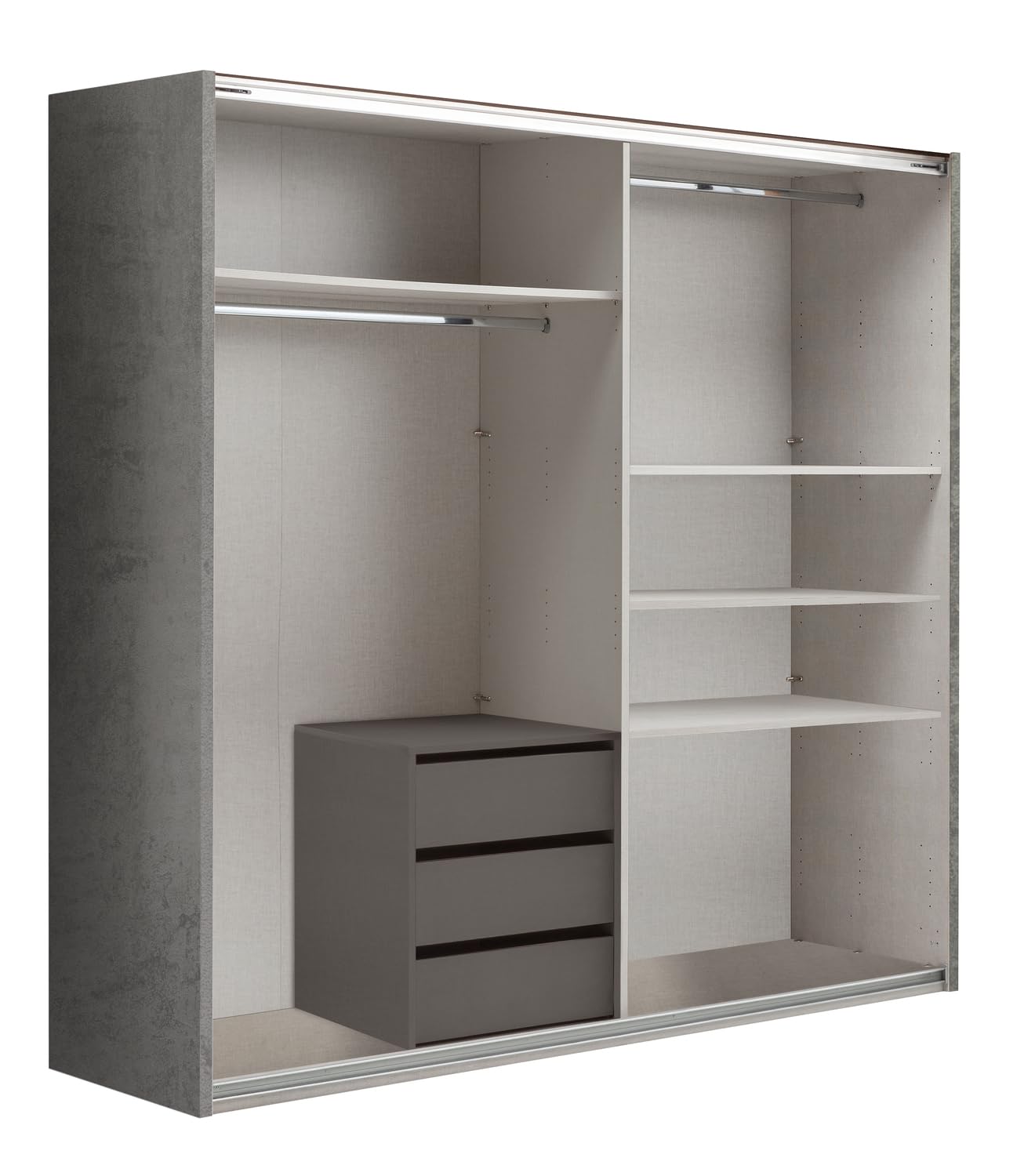 Composad Systema armadio 2 ante scorrevoli 250 cm cemento marmo