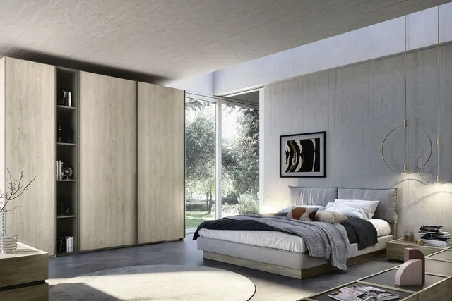 S75 I Prodigi mobile soggiorno legno venato