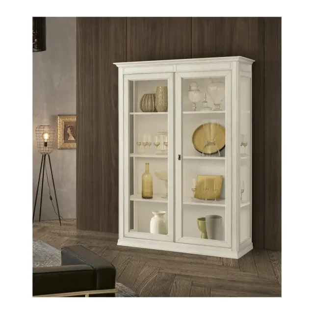 Epocantica Arte Povera vetrina 2 porte 145 cm legno