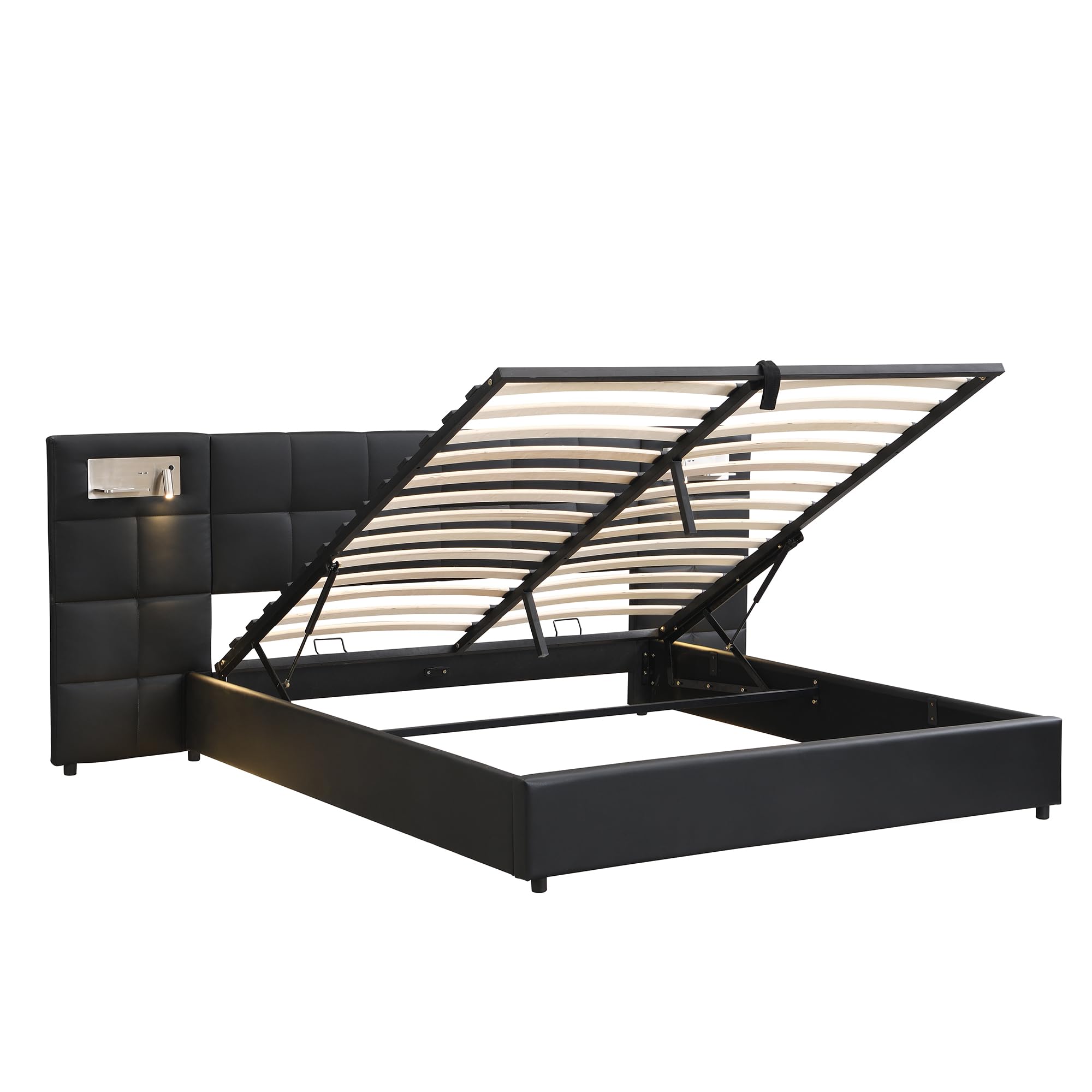 Dolamaní Letto Matrimoniale 180x200 Contenitore Nero
