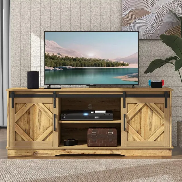 Dolamaní Mobile TV Marrone Vintage 150 cm Ante Scorrevoli