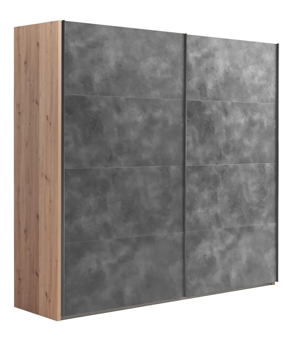 Composad Systema 250x223x67 armadio 2 ante scorrevoli rovere grigio