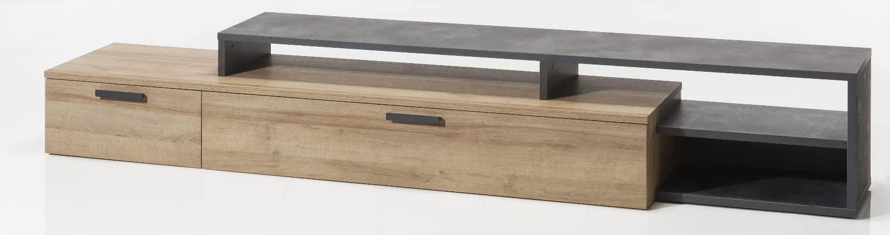 Composad Vittoria Soggiorno Completo 4 Mobili Rovere Grigio
