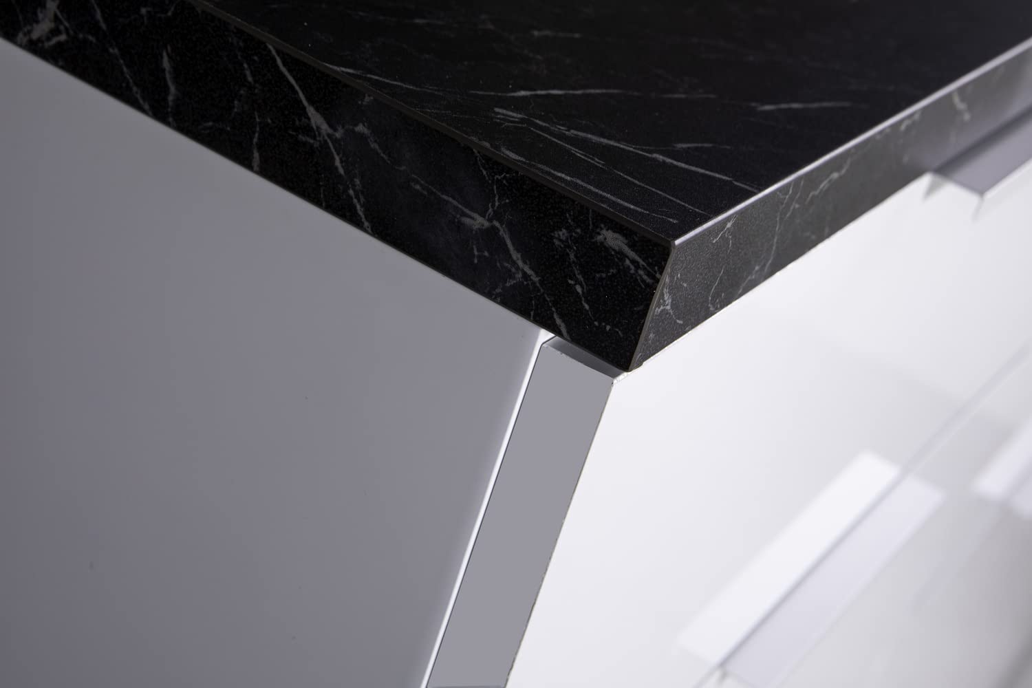 Composad Mundi Credenza 6 Cassetti 3 Ante Marmo Zebra Bianco