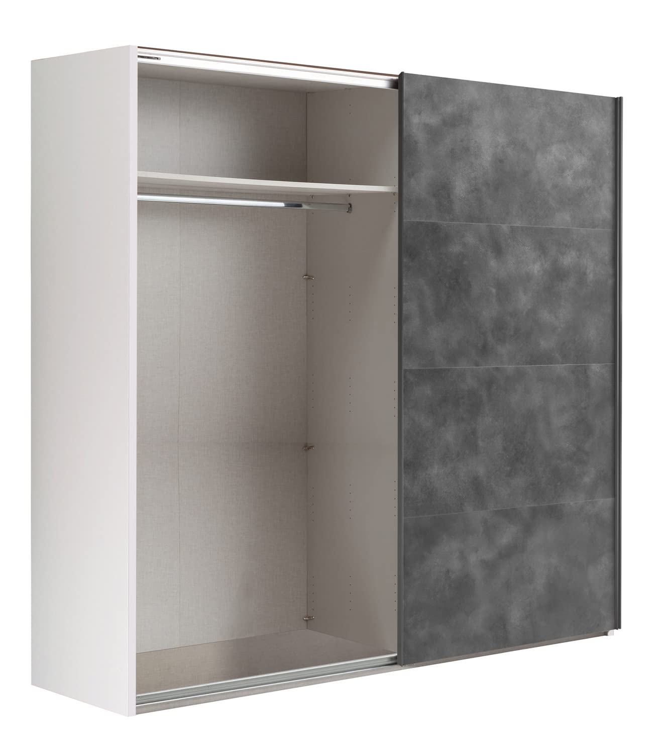 Composad Systema Armadio 2 Ante Scorrevoli 250 Bianco Grigio Tadao