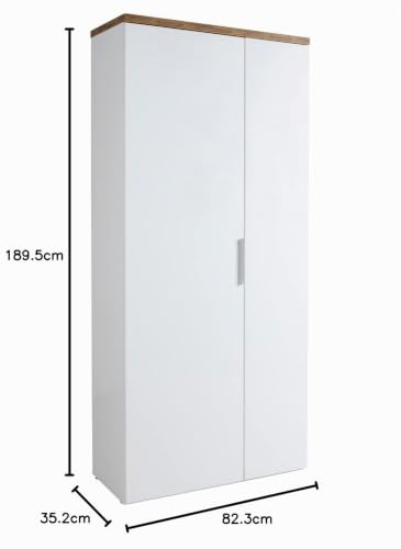 Composad Mundi armadio multiuso 2 ante bianco rovere