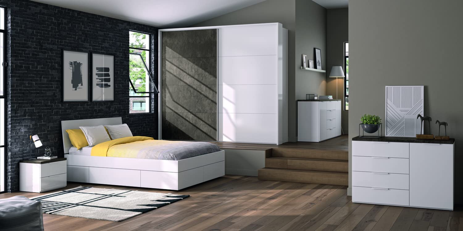 Composad Mundi Camera da Letto Completa 6 Pezzi Bianco Rovere