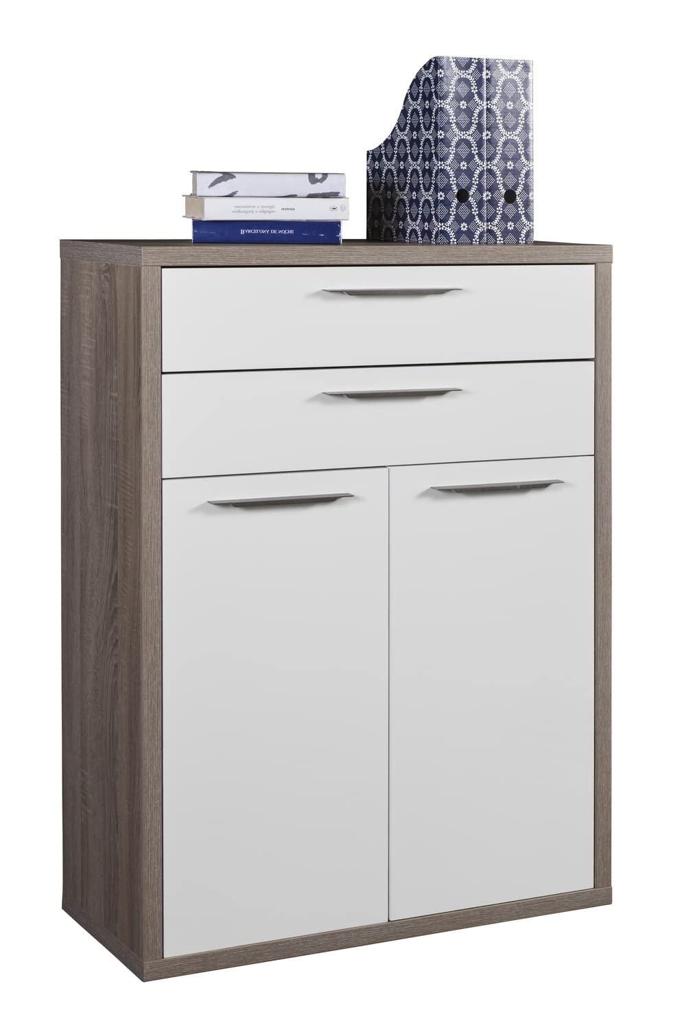 Composad Disegno ufficio completo 8 mobili rovere bianco