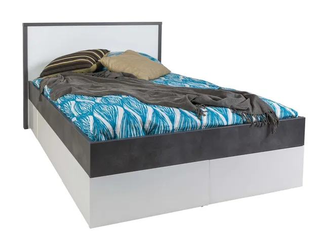 Composad Velata letto 1 piazza e mezza 4 cassetti bianco