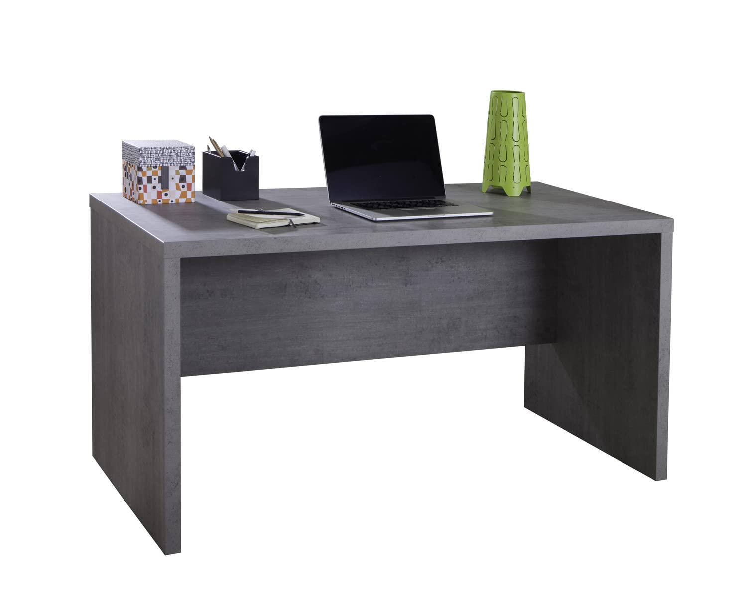 Composad Pratico Scrivania Ufficio Cemento 140 cm
