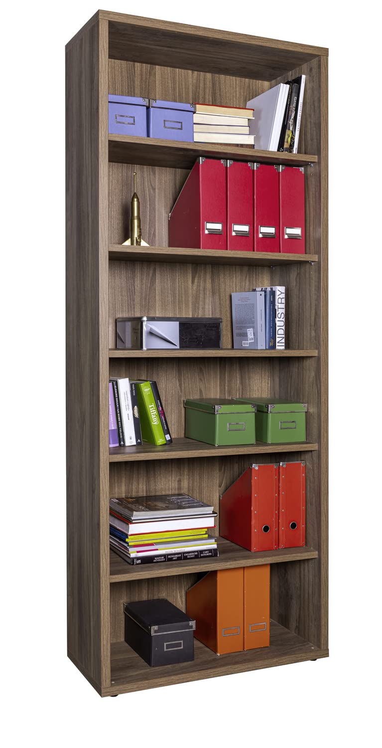 Composad Davinci Brera Libreria Alta Noce Brera 5 Ripiani