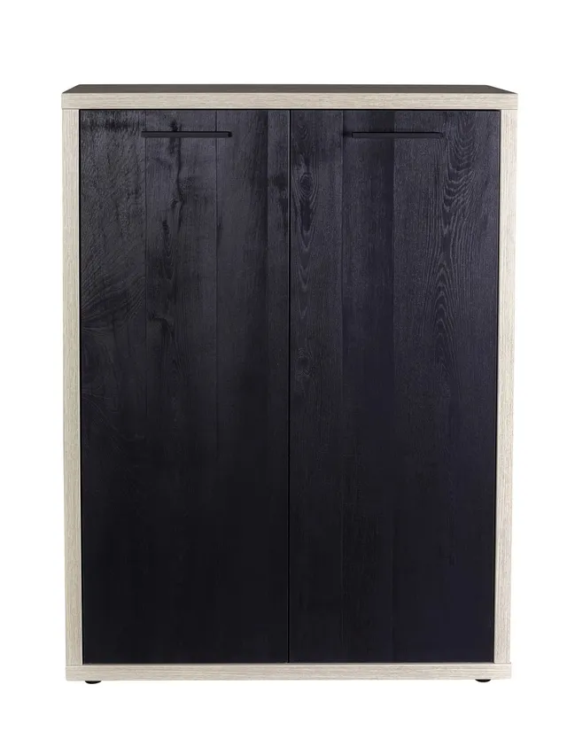 Composad Davinci 2 ante mobile contenitore rovere nero 81,6 cm