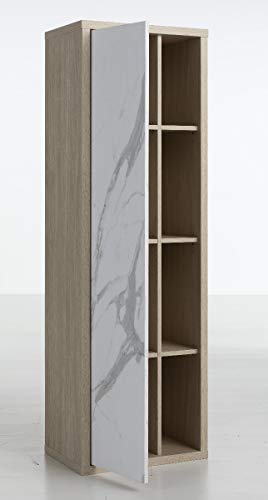 Composad Ladama Pensile Bagno 1 Anta Rovere Marmo