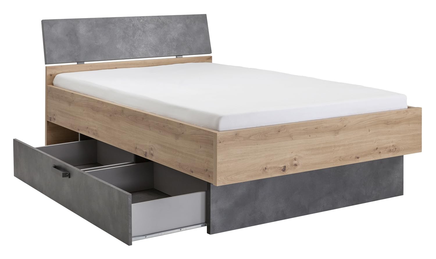 Composad Lafabrica letto una piazza e mezza 1 cassetto rovere miele
