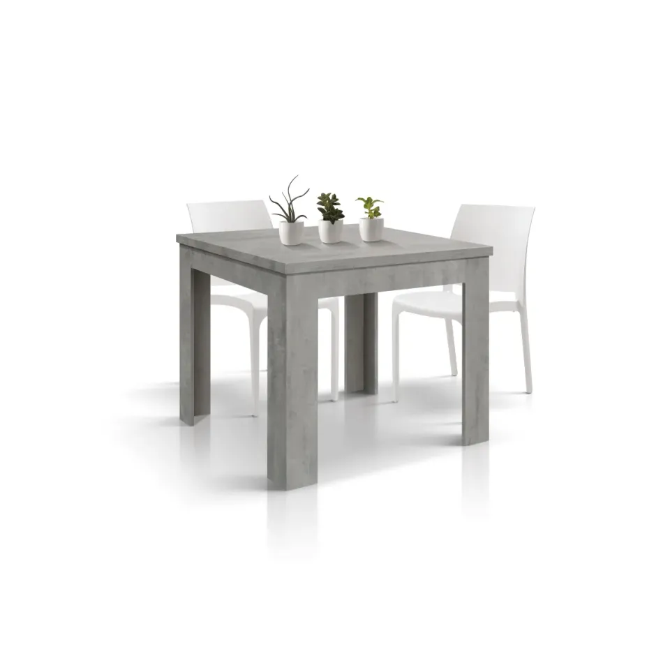 Epocantica Tavolo Allungabile Isabel 90x180 Grigio Cemento
