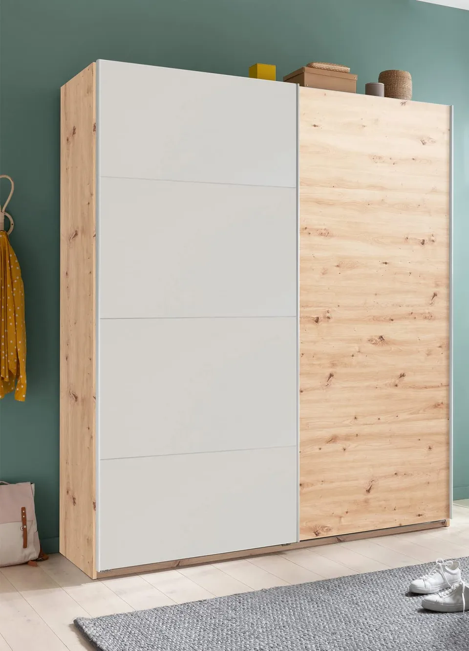 Composad Systema armadio 2 ante scorrevoli 150cm rovere bianco