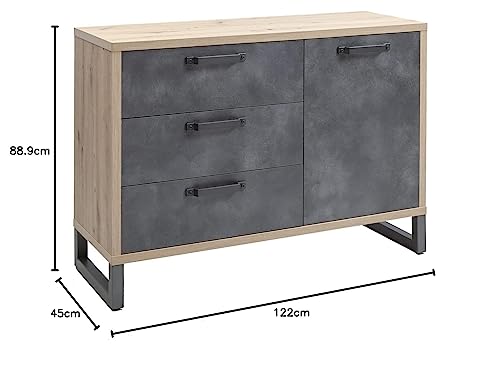 Composad LaFabrica 3 cassetti 1 anta mobile rovere grigio