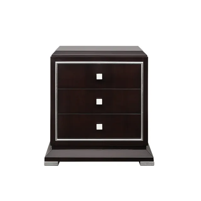 LCI Decora D0327 comodino 3 cassetti cromato