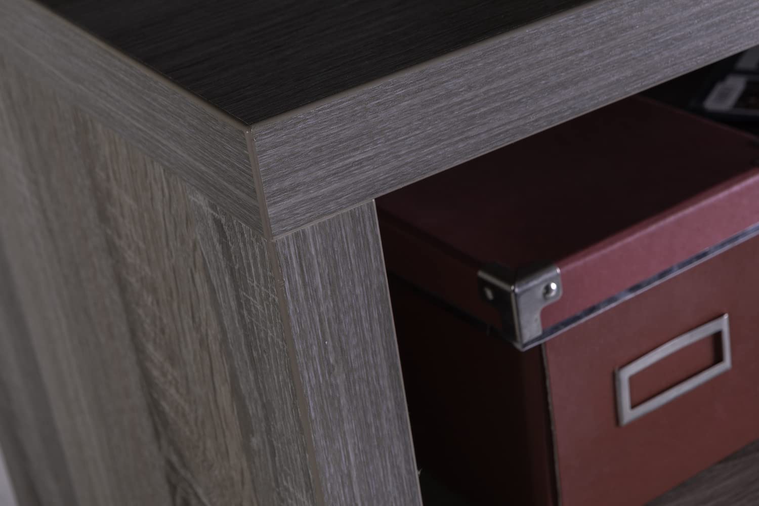 Composad cassettiera 4 cassetti e vano rovere e grigio