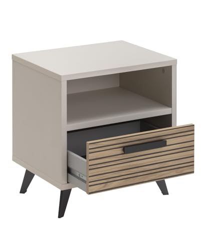 Composad Bravo comodino 1 cassetto grigio cashmere 50 cm