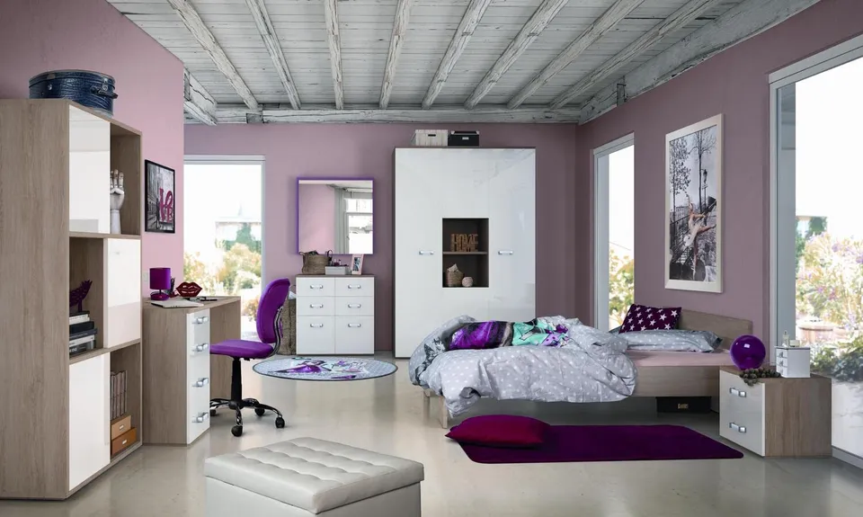 Composad NC2231 camera da letto componibile frassino e bianco