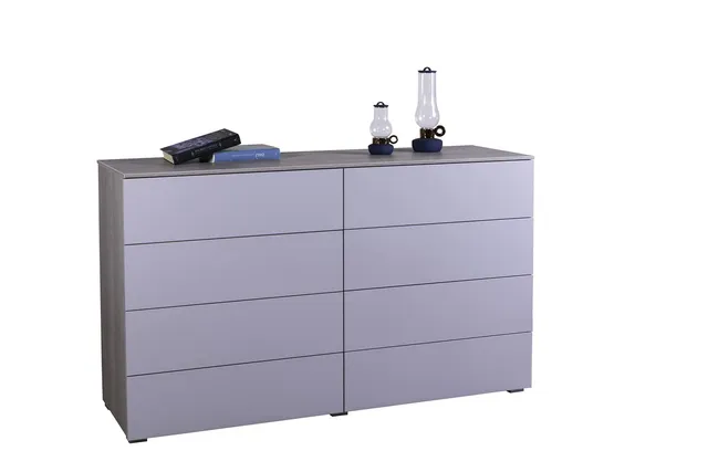 Composad Privilegio Cassettiera 8 Cassetti Rovere Grey Oak