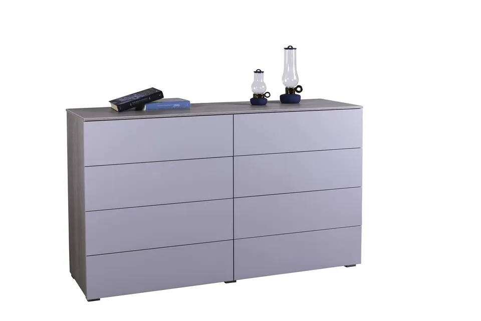Composad Privilegio Cassettiera 8 Cassetti Rovere Grey Oak