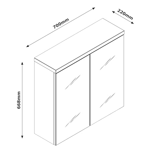 Composad Mundi specchiera bagno 2 ante specchio grigio
