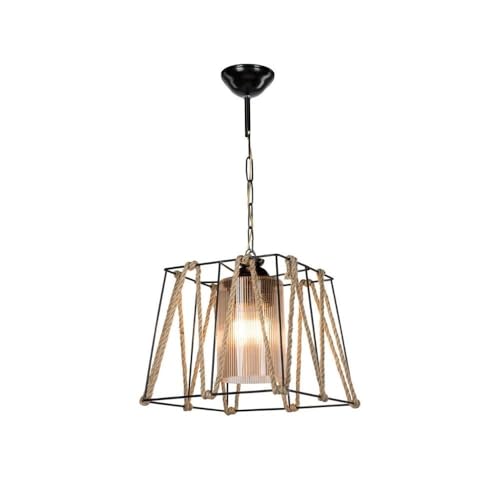 Iperbriko lampadario sospensione nero corda 25x55 cm metallo