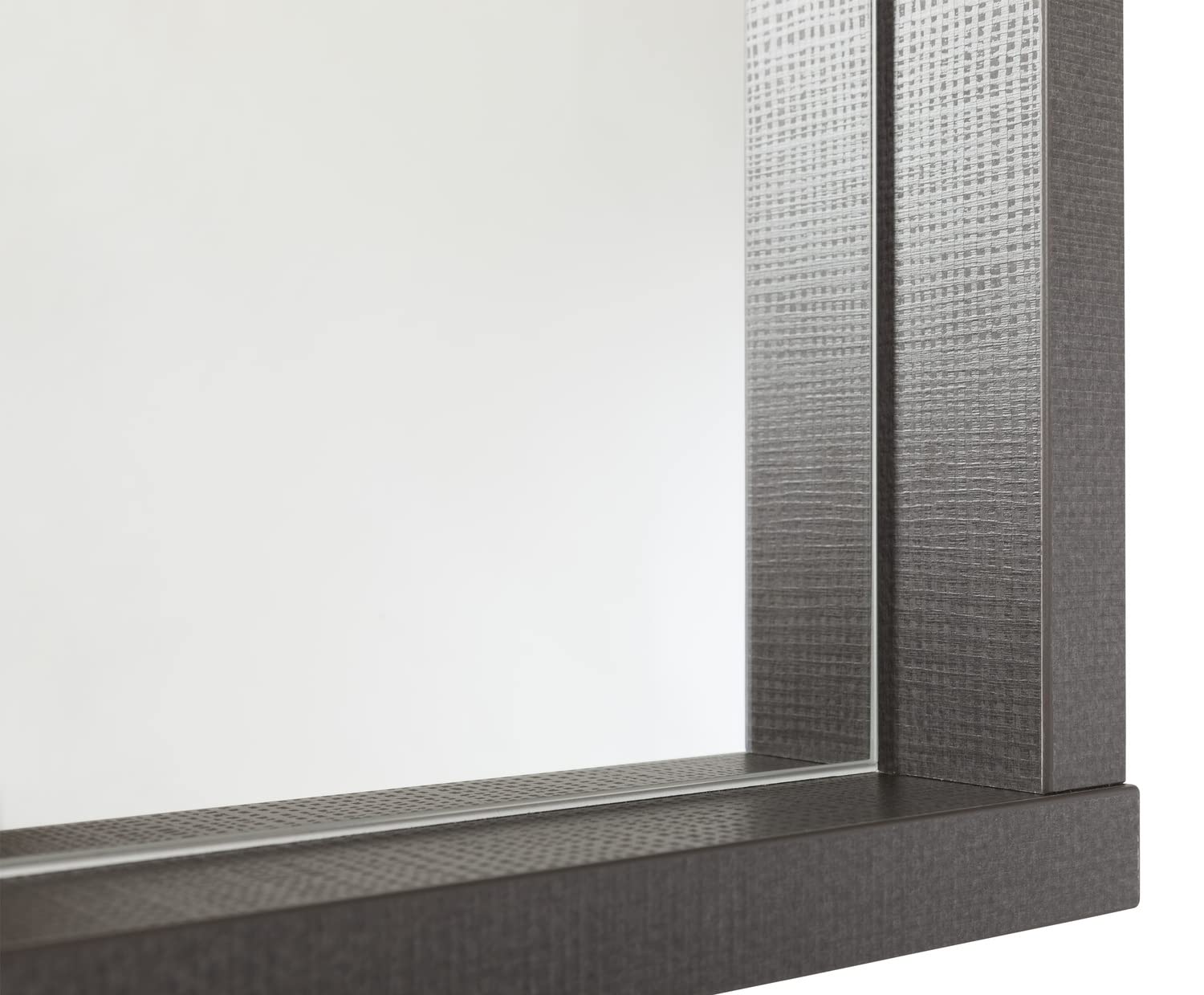 Composad Segno specchio con cornice legno grigio tadao