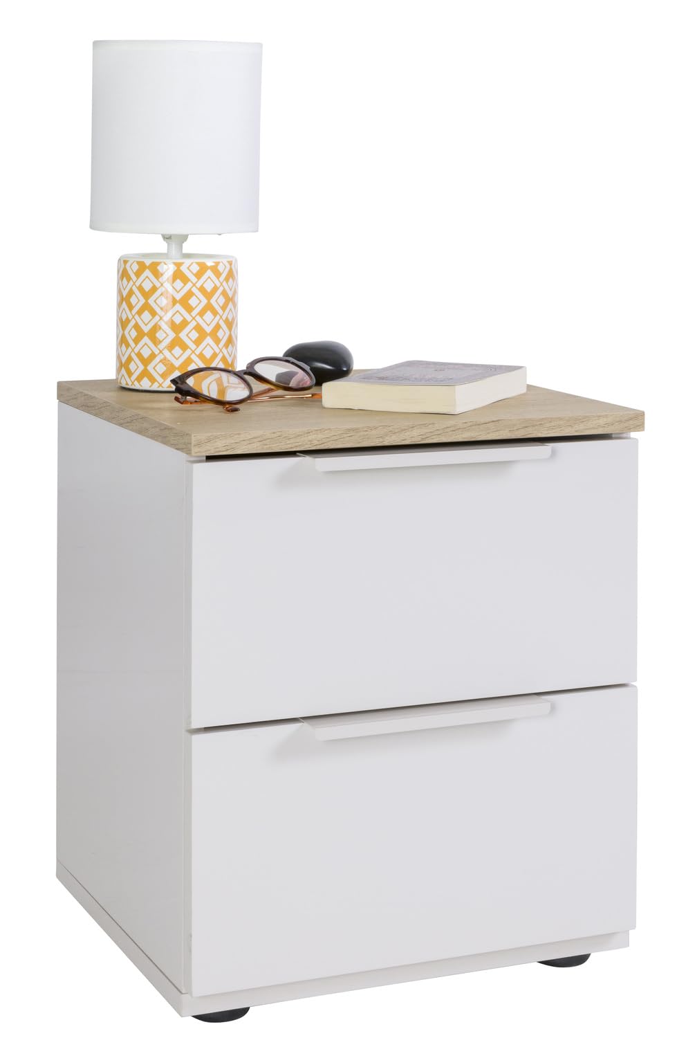 Composad Macchiato Teen Comodino 2 Cassetti Rovere Chiaro