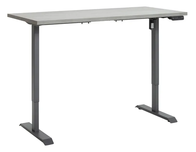 Composad Energia scrivania regolabile 150x69 grigio cemento elettrica