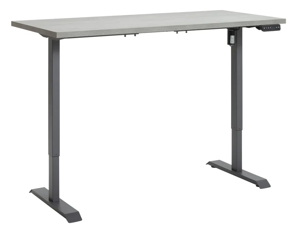 Composad Energia scrivania regolabile 150x69 grigio cemento elettrica