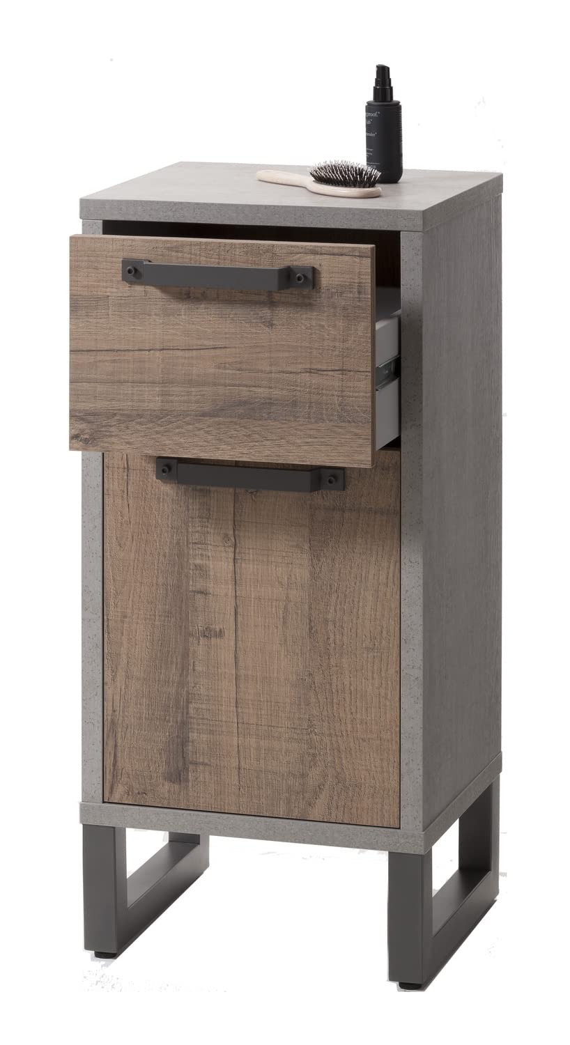 Composad LaFabrica mobile bagno rovere cemento 40x87 cm